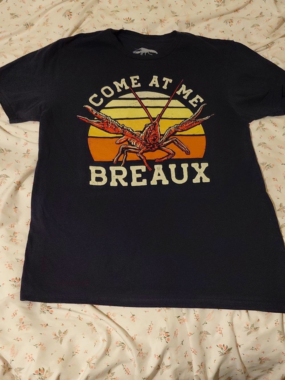 'Come At Me' Navy Graphic Short Sleeve Tee